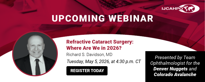 Register for the IJCAHPO May 5, 2026, webinar titled 